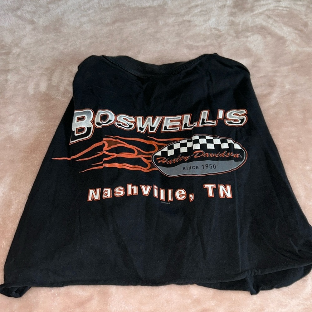 Harley Davidson cropped Tee